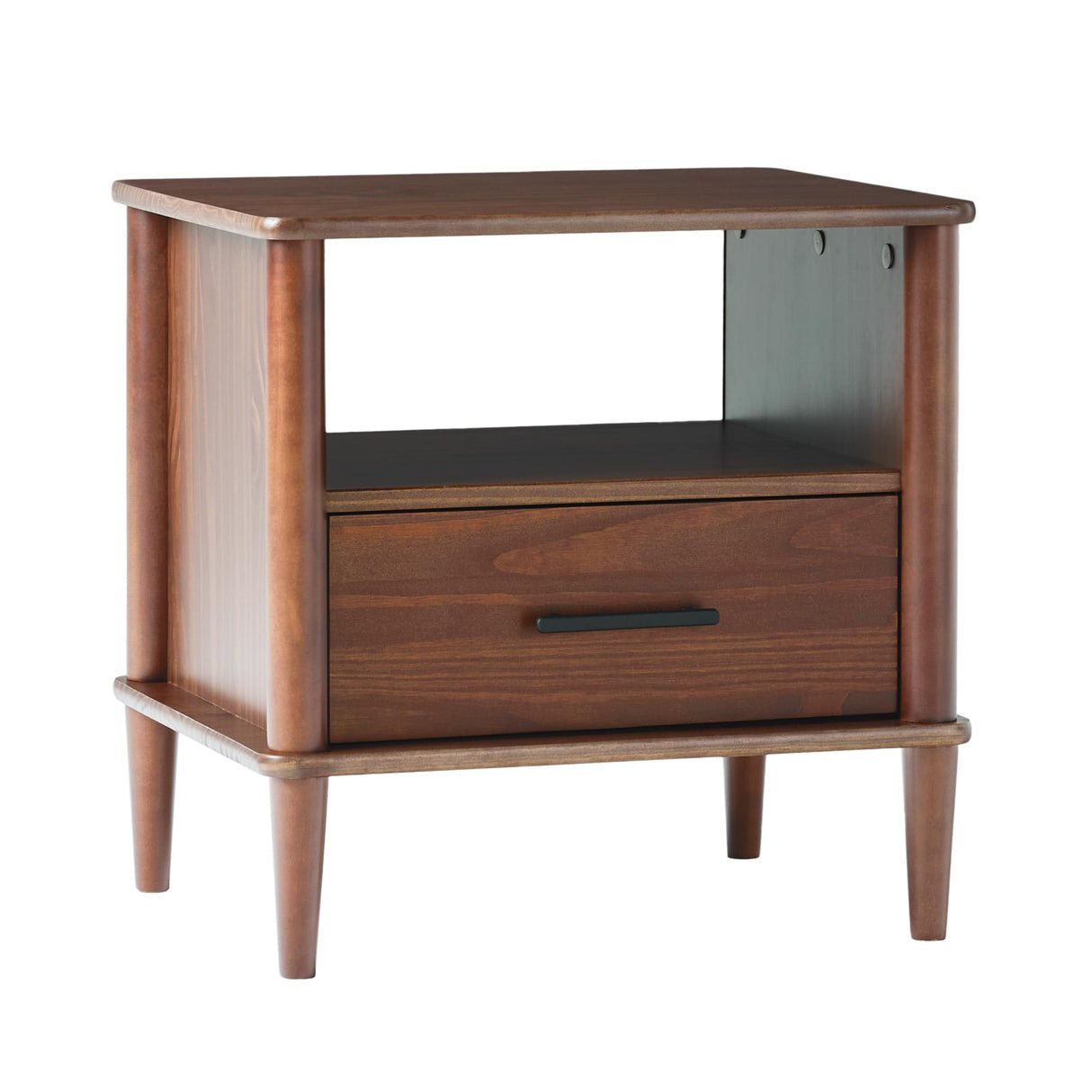 1-Drawer Nightstand, 20 Inch, Walnut