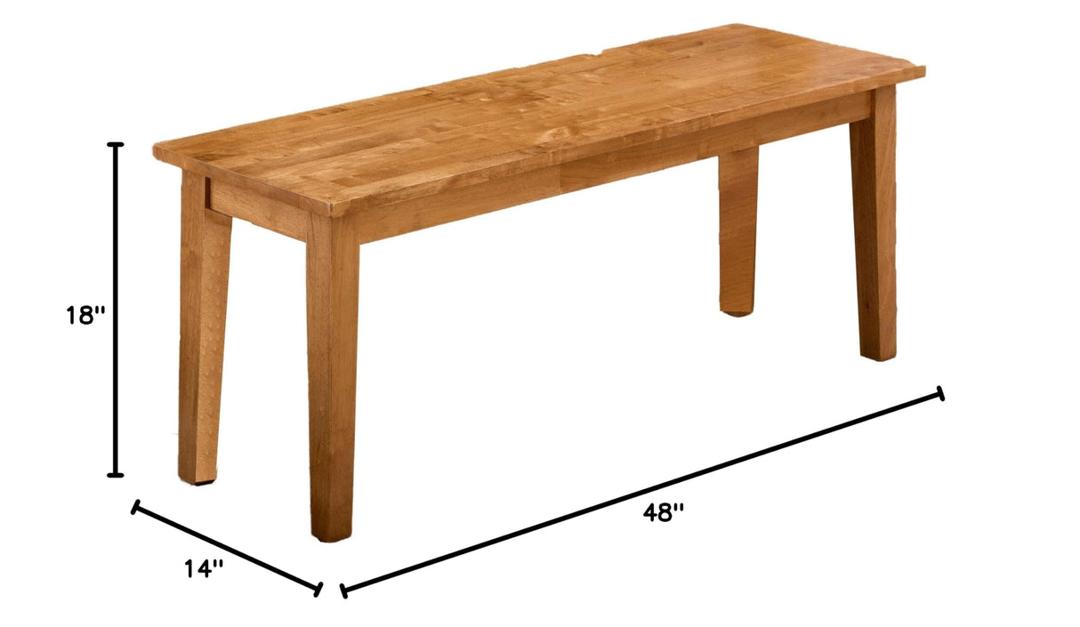 Solid Wood Classic Traditional Modern Dining and Kitchen Bench