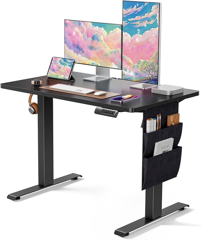 Standing Desk Adjustable Height Home Office Desk,48x24 Inch Electric Standing Desk