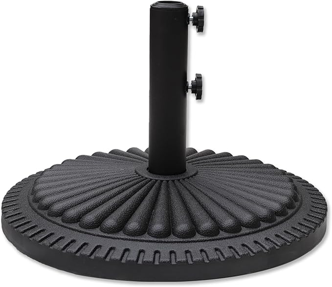 40 lb Heavy Duty Round Resin Patio Umbrella Base Stand Weight for Outdoor Market Table