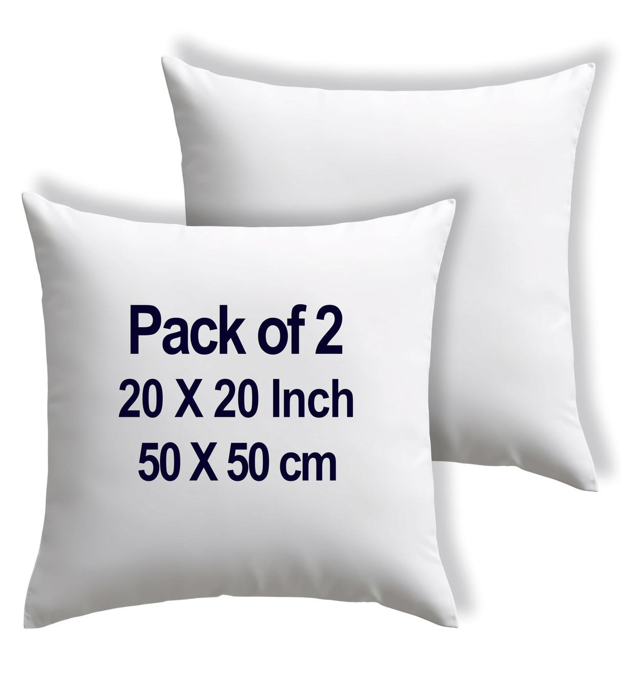 20X20 Pillow Inserts Set of 2,Pure Cotton Covering Down Alternative