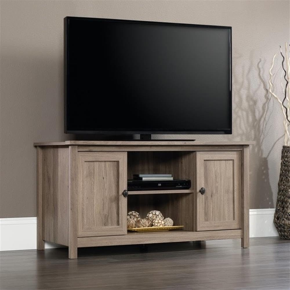 Panel TV Stand, For TVs up to 47", Salt Oak finish