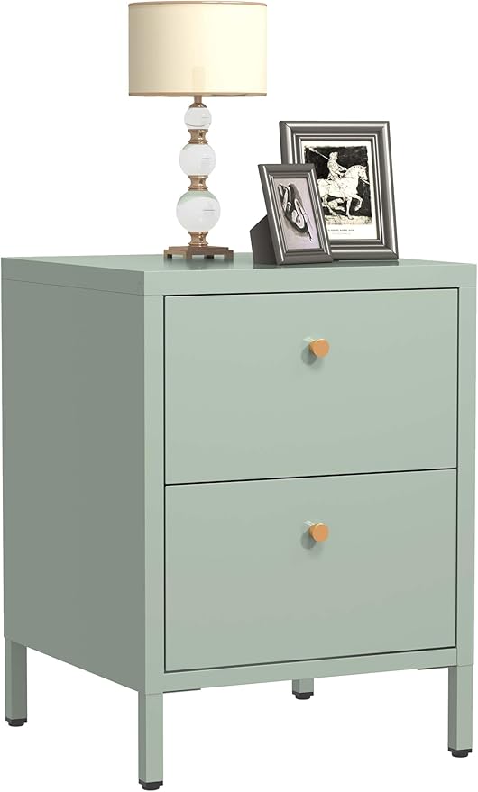 Stand Orange Nightstand Drawer End Tables