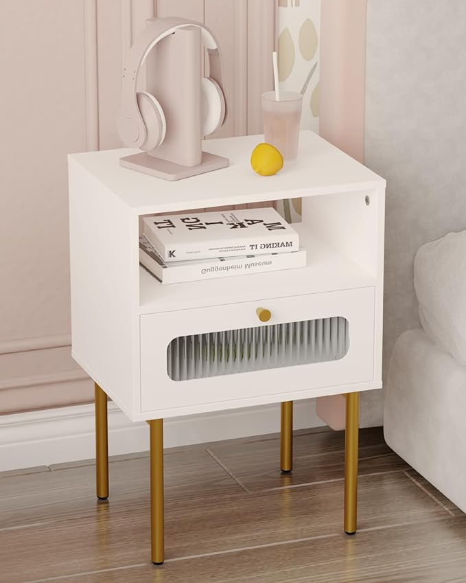 Modern Beside Table with Storage Drawer