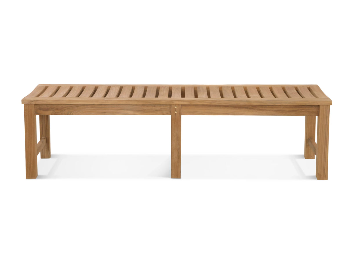 Classic 6' Teak Backless Bench