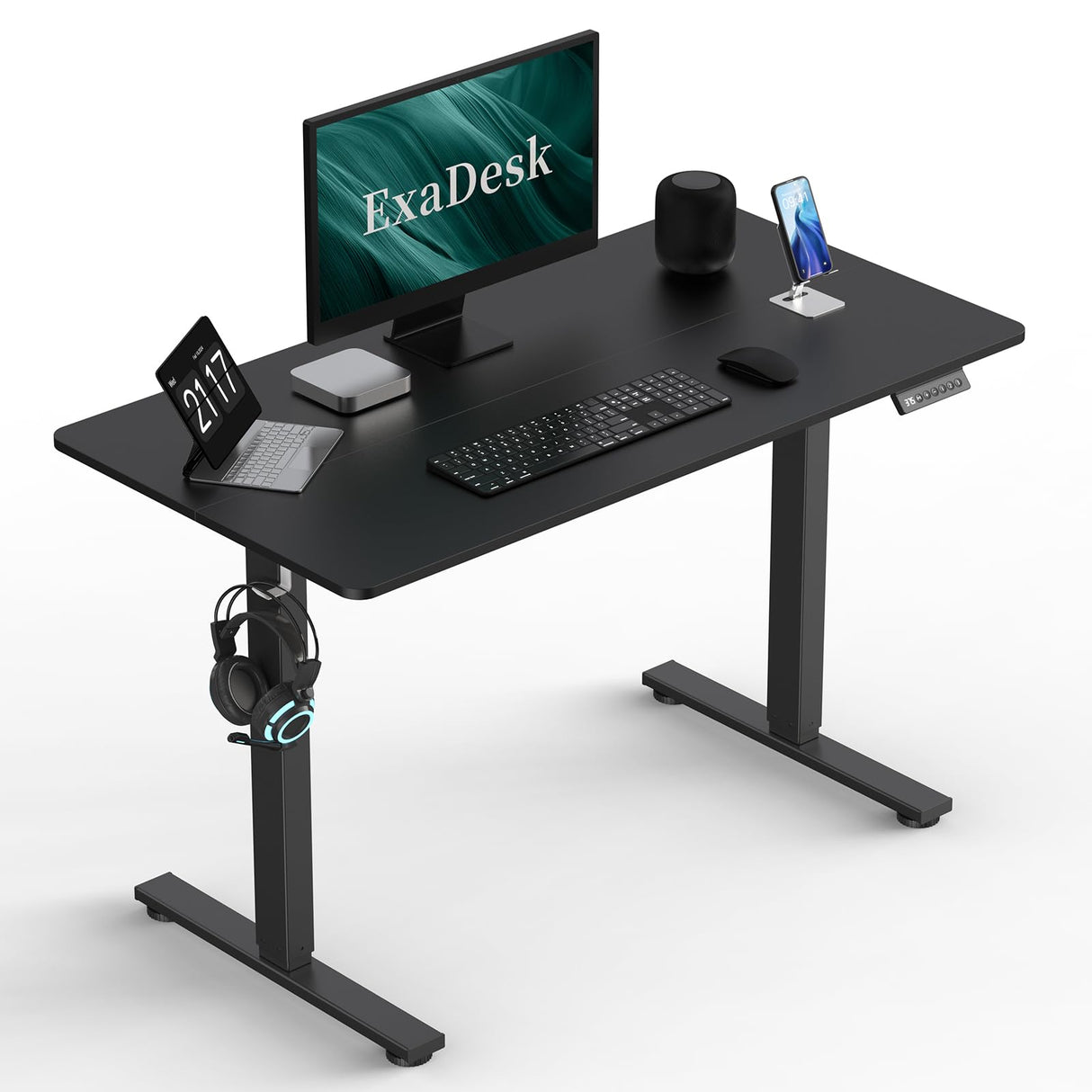 40 * 24 Inches Electric Standing Desk, Adjustable Height Sit Stand Up Desk with 3 Memory Presets