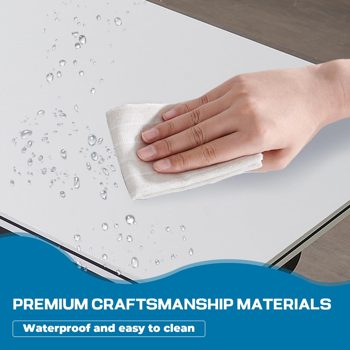 Folding Conference Table,Mobile Training Table with Wheels