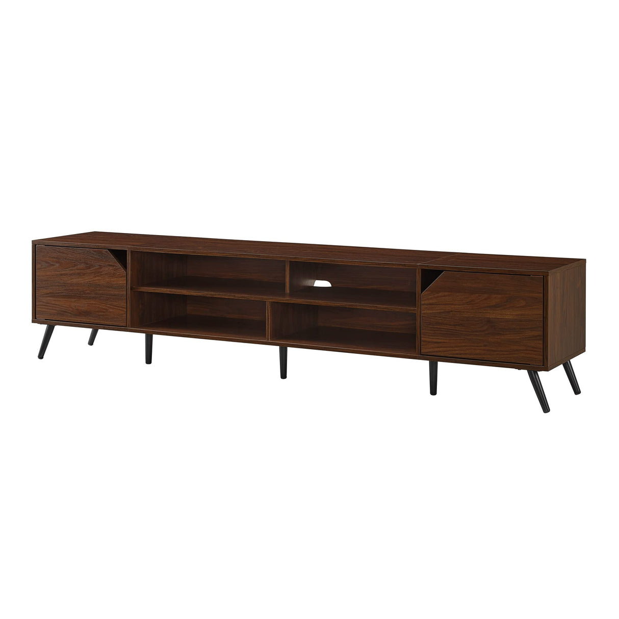 Walker Edison Nora Modern Minimal Open-Shelf TV Stand for TVs up to 90 Inches