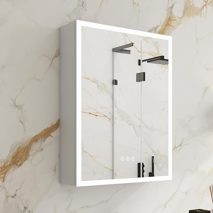 Vanity Mirror Bathroom Large Storage Medicine Cabinet