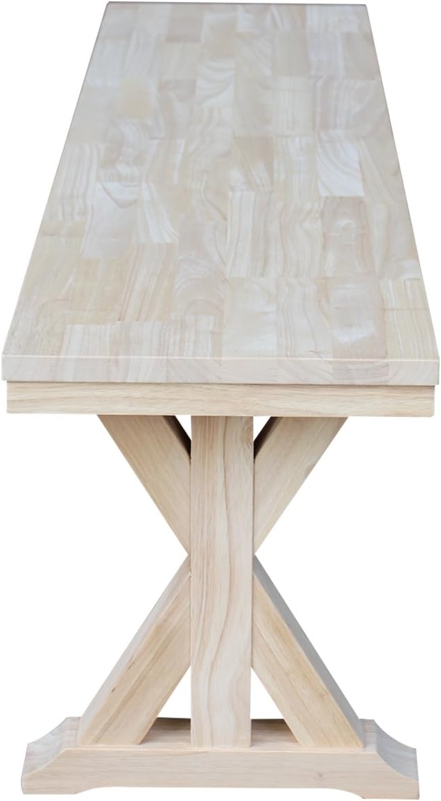 IC International Concepts International Concepts Canyon, Unfinished Bench, 60"