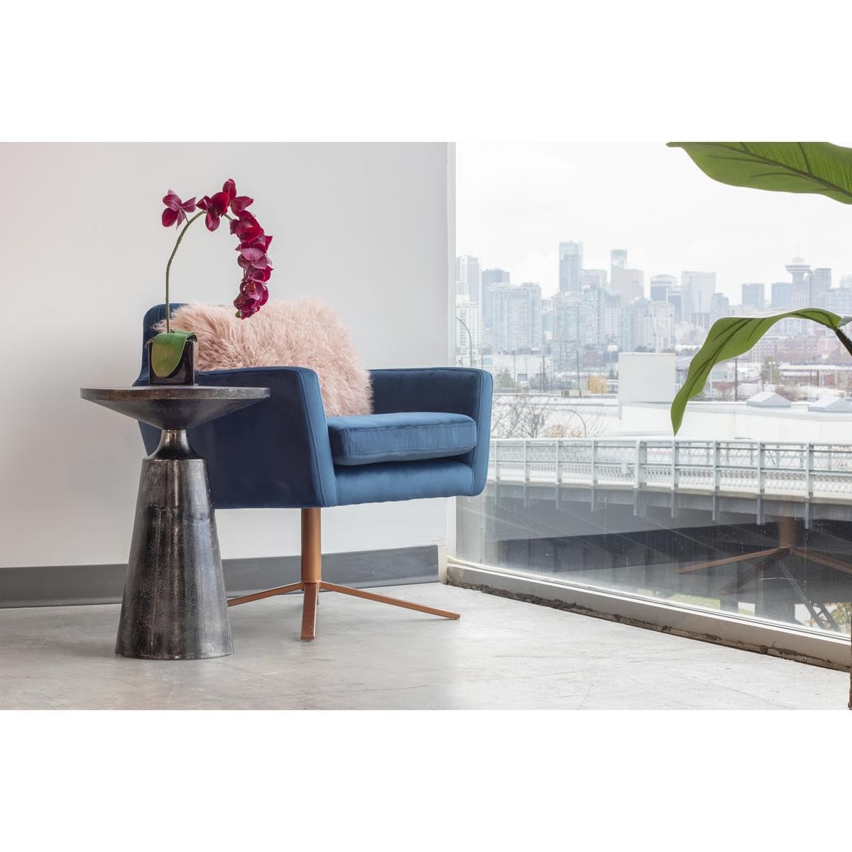 Sonja Accent Table, Charcoal Grey, 15.5"" w x 15.5"" d x 22"" h