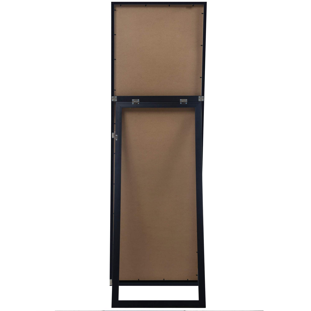 Framed Black Floor Free Standing Mirror