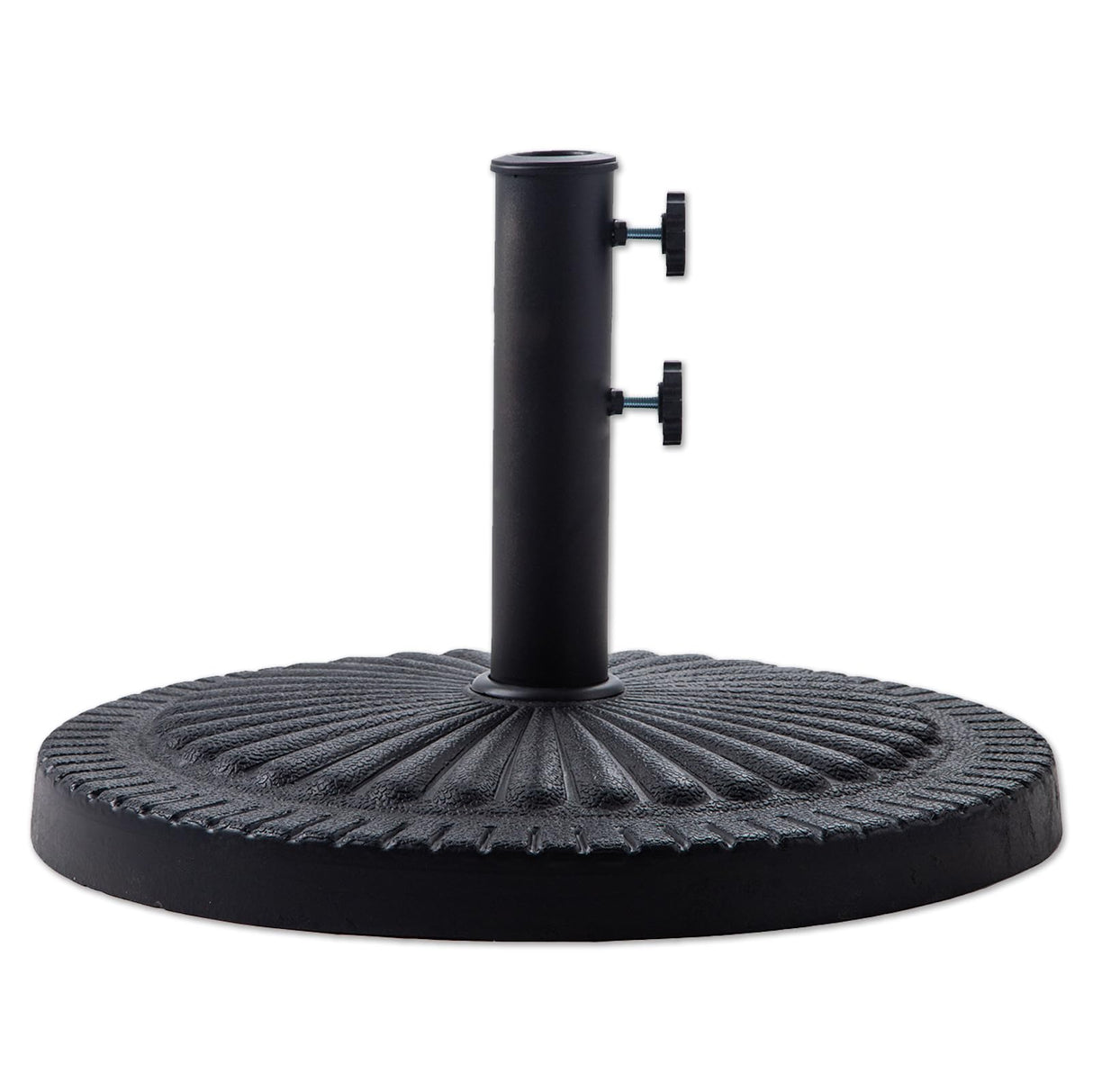 40 lb Heavy Duty Round Resin Patio Umbrella Base Stand Weight for Outdoor Market Table