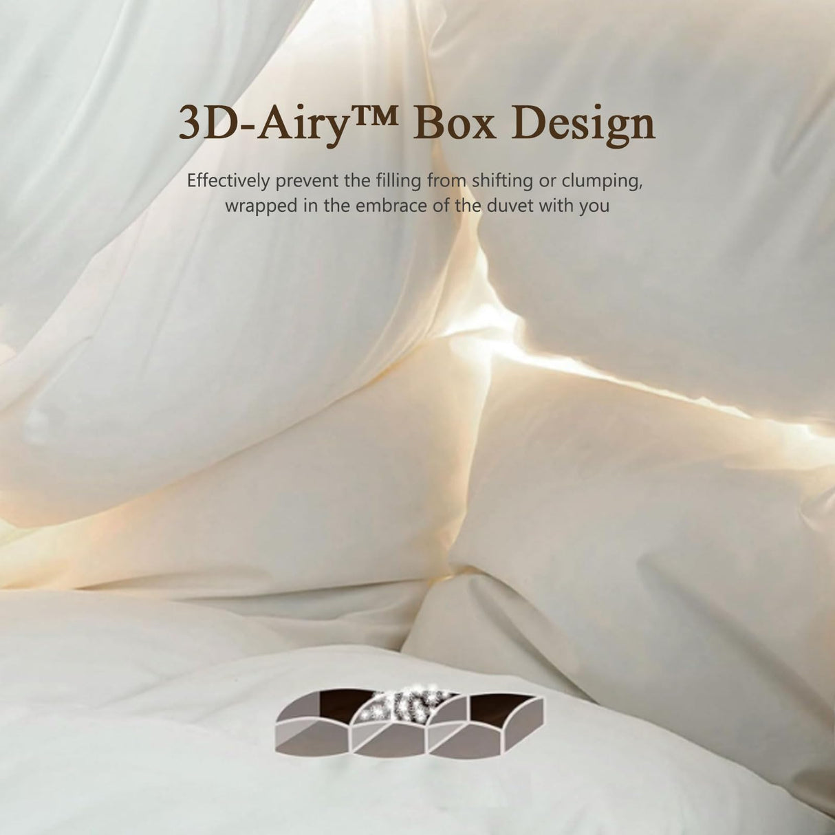 BPC Lightweight Down Comforter Queen Size, Feather and Down Fiber Duvet Insert, Hotel Feather & Down Comforter, with Ultra-Soft Pima Cotton Blend Cover, for Hot Sleepers/Warm Weather, 90x90 inches