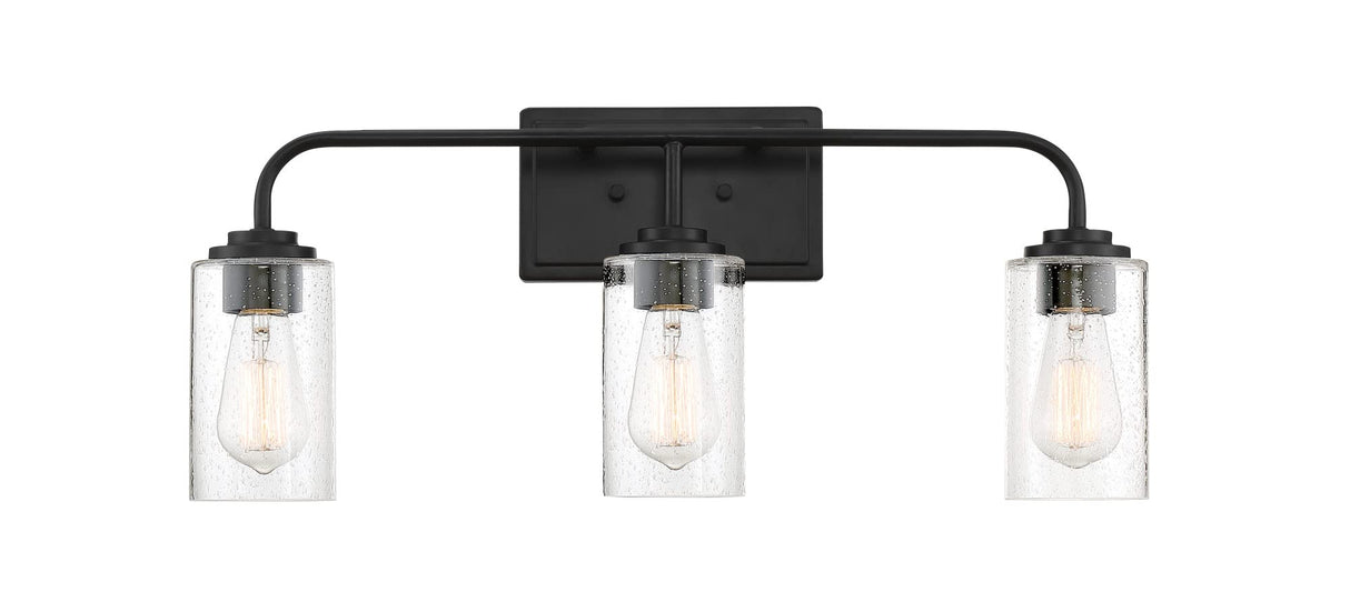 3-Lights Logan Vanity Light Fixture, 24.5 Inch Wall Mount Sconce for Bathroom