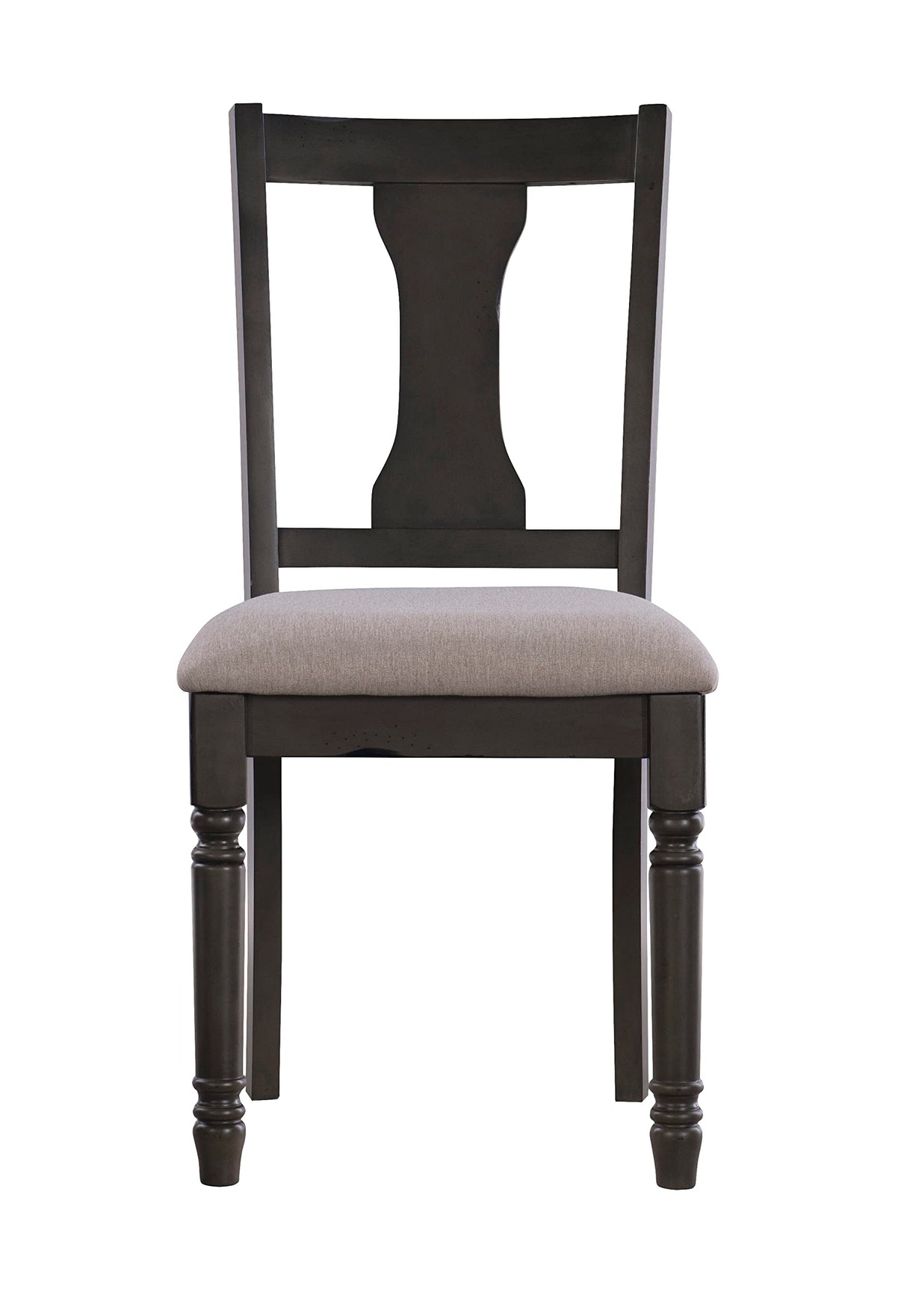 Piece Dining Set with Dark Grey Base and Smokey White Top Includes Dining Table Four