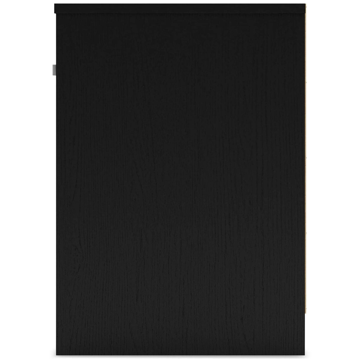 Finch Modern 1 Drawer Night Stand with Open Cubby, Black