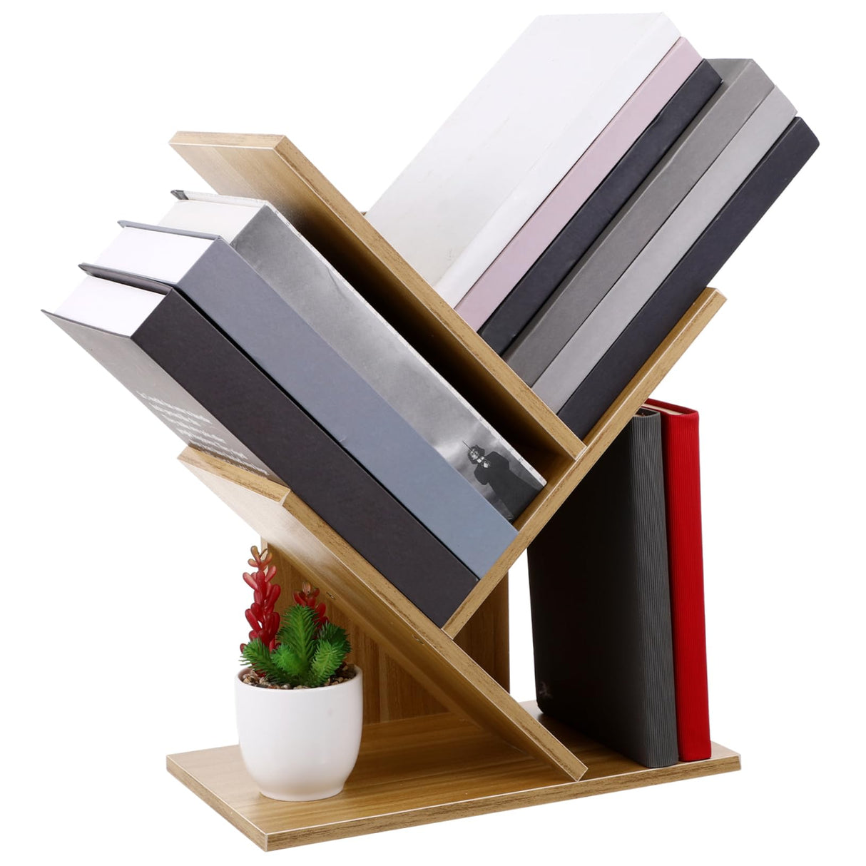 ABOOFAN 3 Desktop Bookcase Desk Bookshelf Organizer Small Bookshelf for Small Spaces Mini Bookshelf for Desk Office Desktop Bookshelf Natural Desktop Bookshelf Table Top Bookshelf