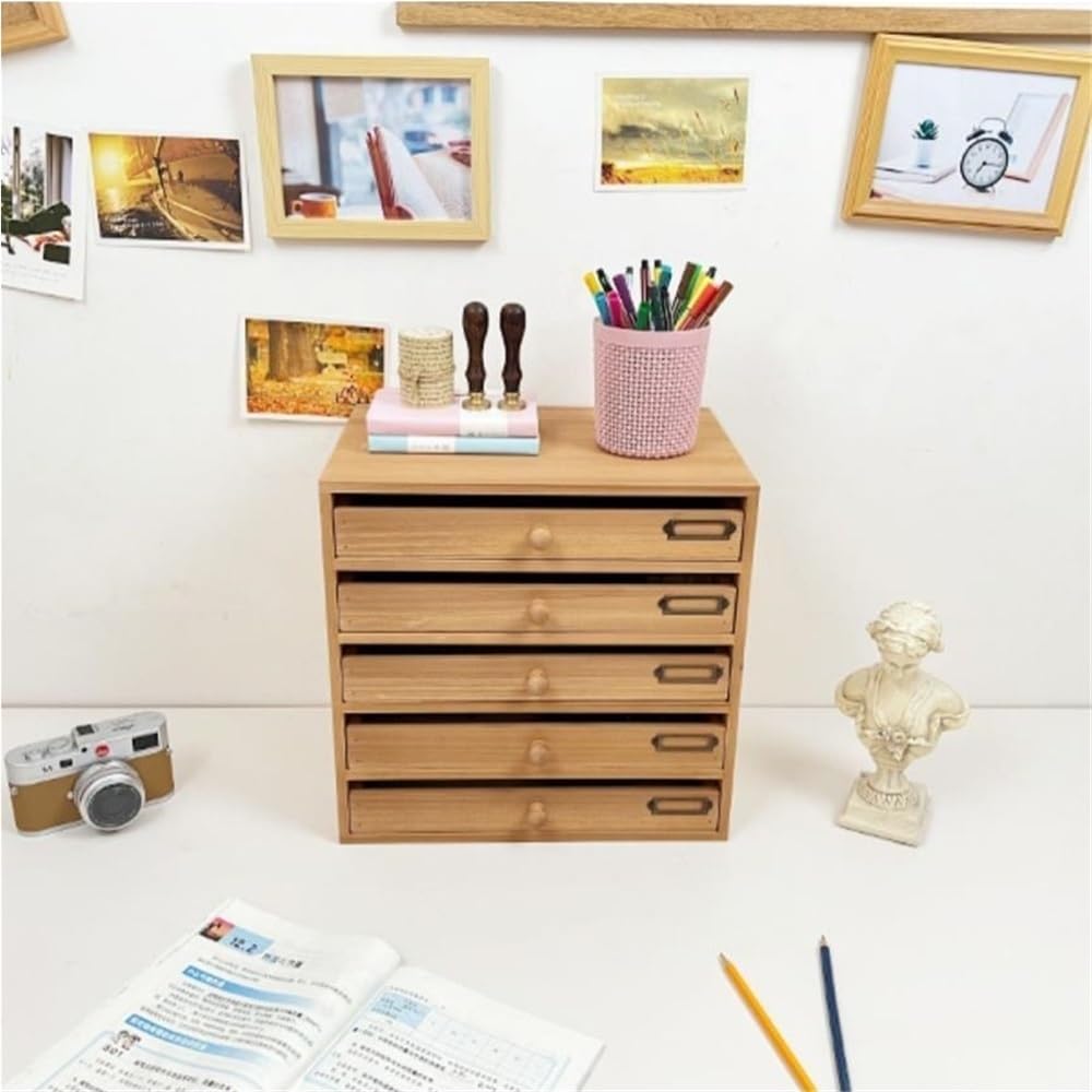 Vertical File Cabinet, A4 File Cabinet, Stationery Storage Cabinet, Multi-Layer Drawer Desk
