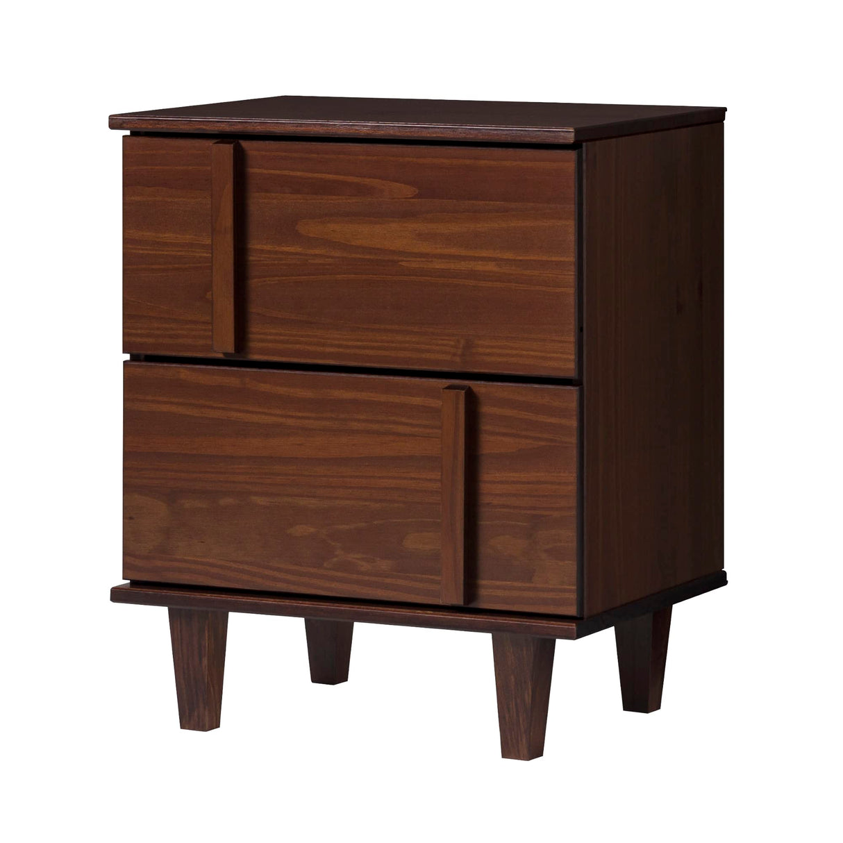 Sprague Contemporary Detailed Drawer Solid Wood Nightstand