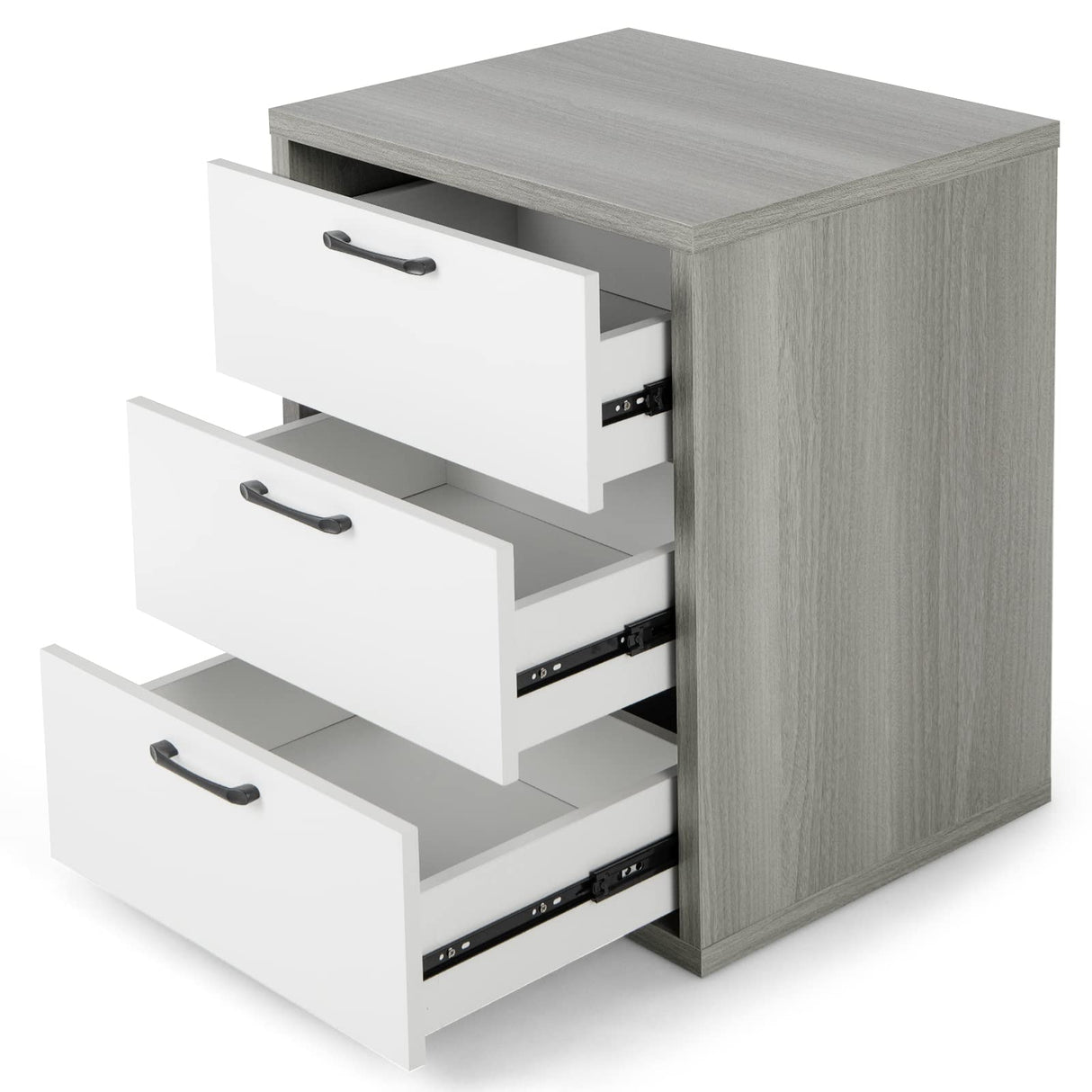 3 Drawer Dresser, 26" Tall Wood Drawer Chest Dresser Cabinet