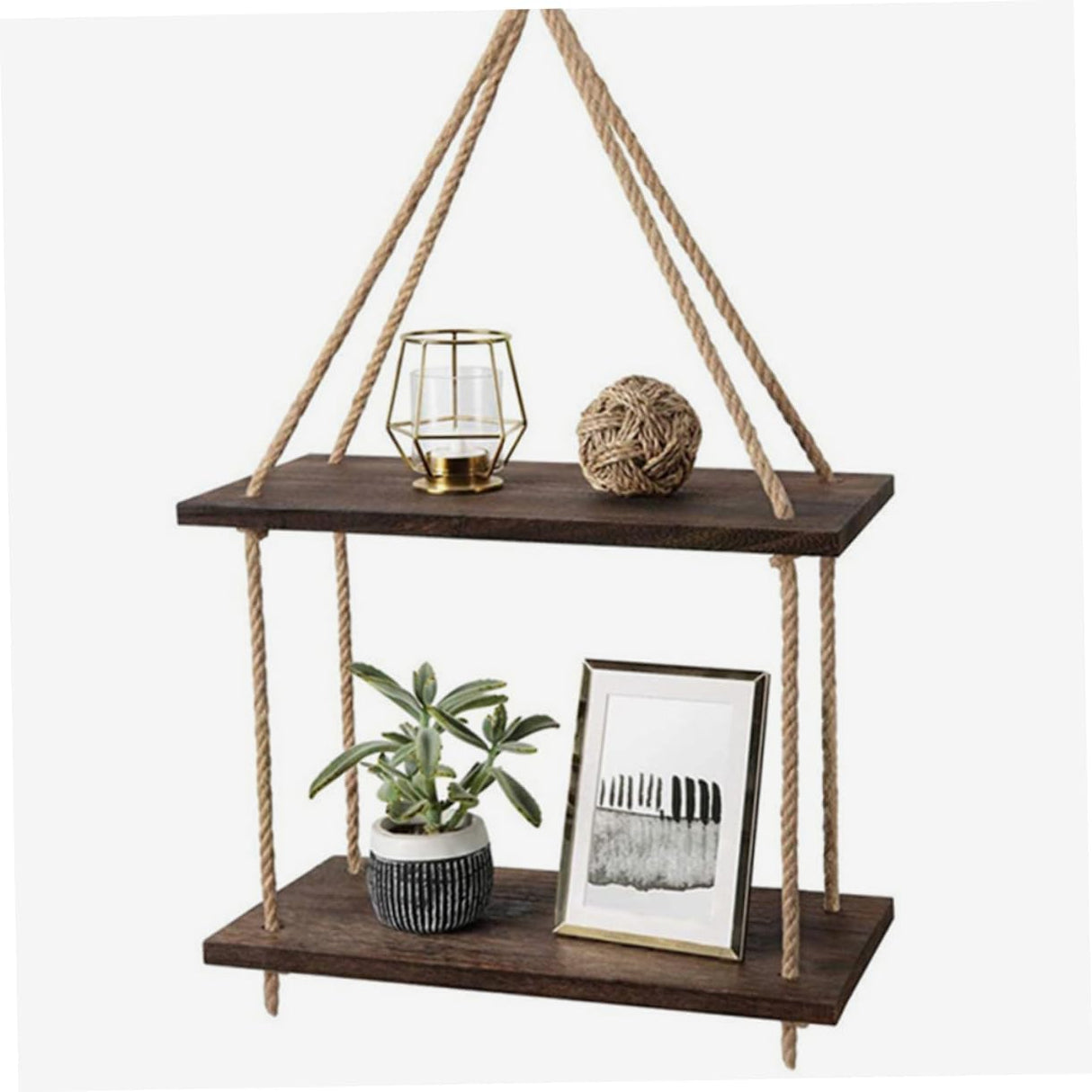 1 Set Rope Hanger Hanging Shelf for Plants Hanging Shelves for Wall Fower Floating Shelves