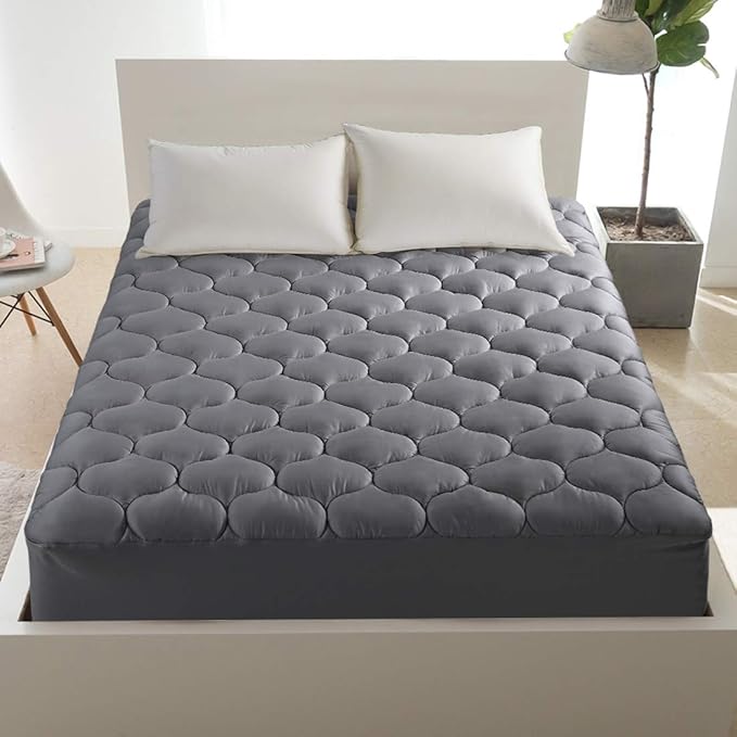 Mattress Pad Full Size Soft Cotton Mattress Cover,Quilted Fitted Mattress