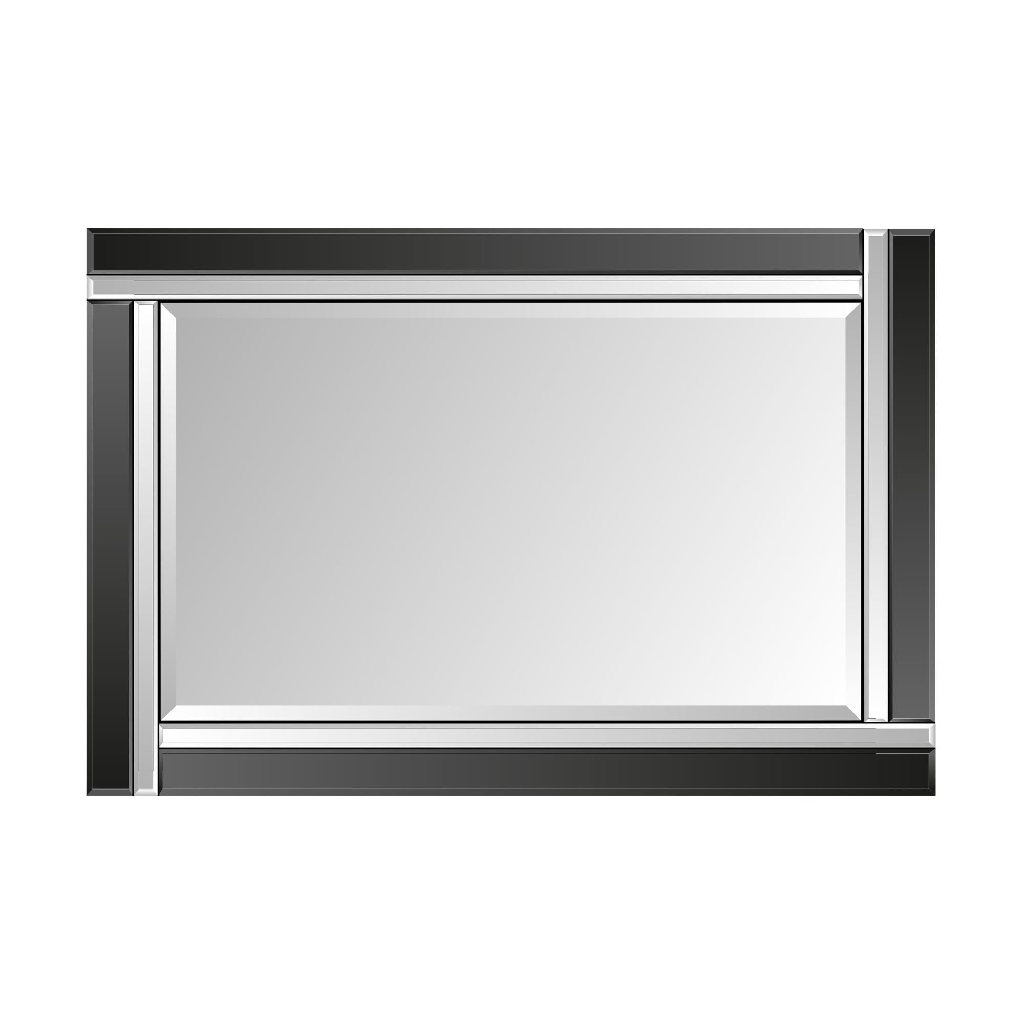 Black and Silver Bevelled Venetian Wall Mirror