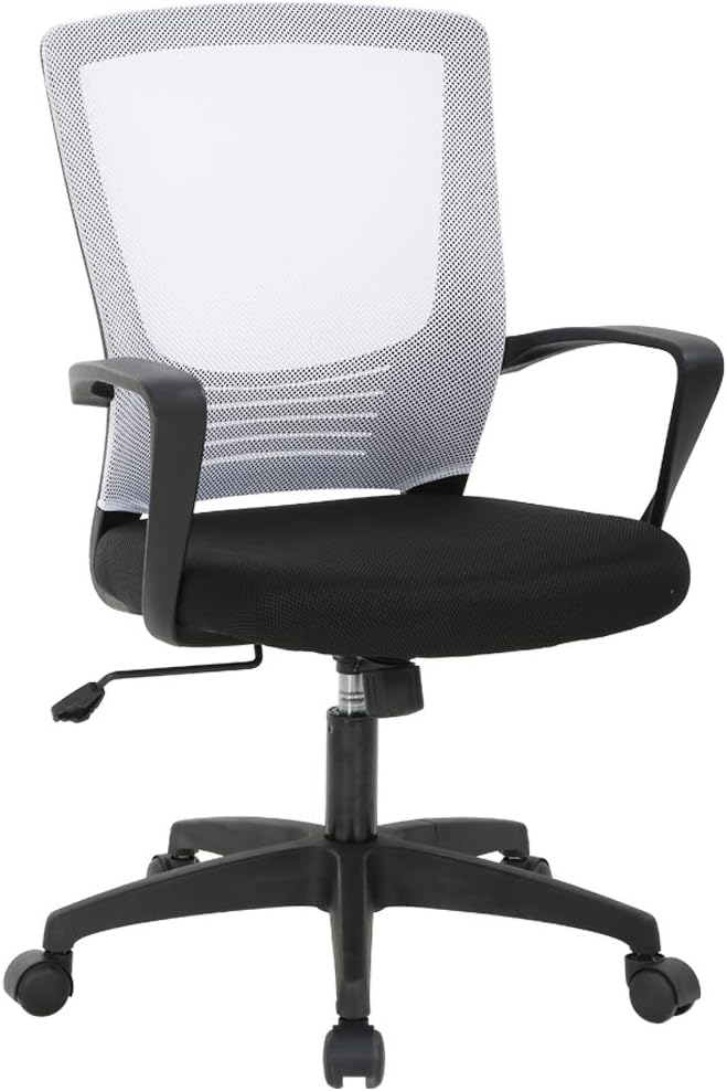 Office Chair Ergonomic Desk Chair with Lumbar Support & Armrest Height Adjustment