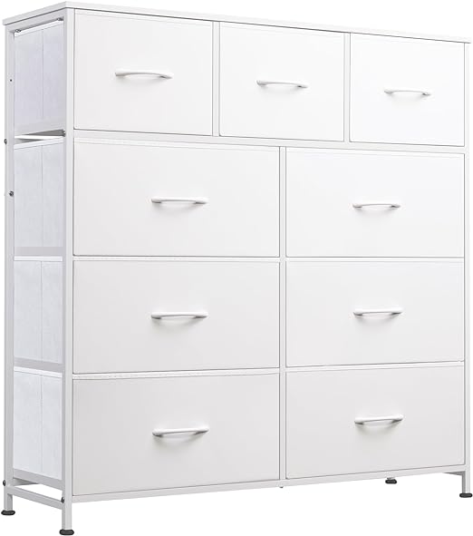 9-Drawer Dresser, Fabric Storage Tower for Bedroom, Hallway, Closet
