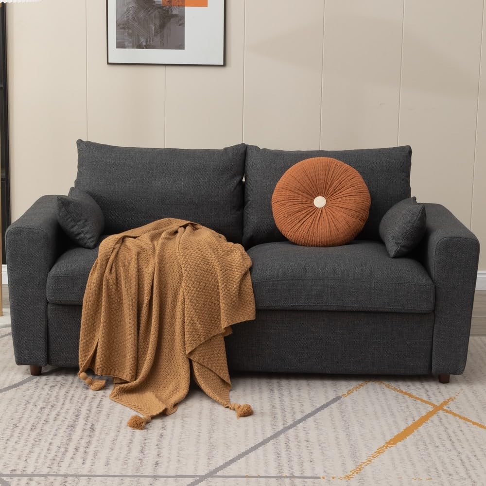 Loveseat Sofa 2 Seater and 3 Seater Modern Couch, Fabric Couch