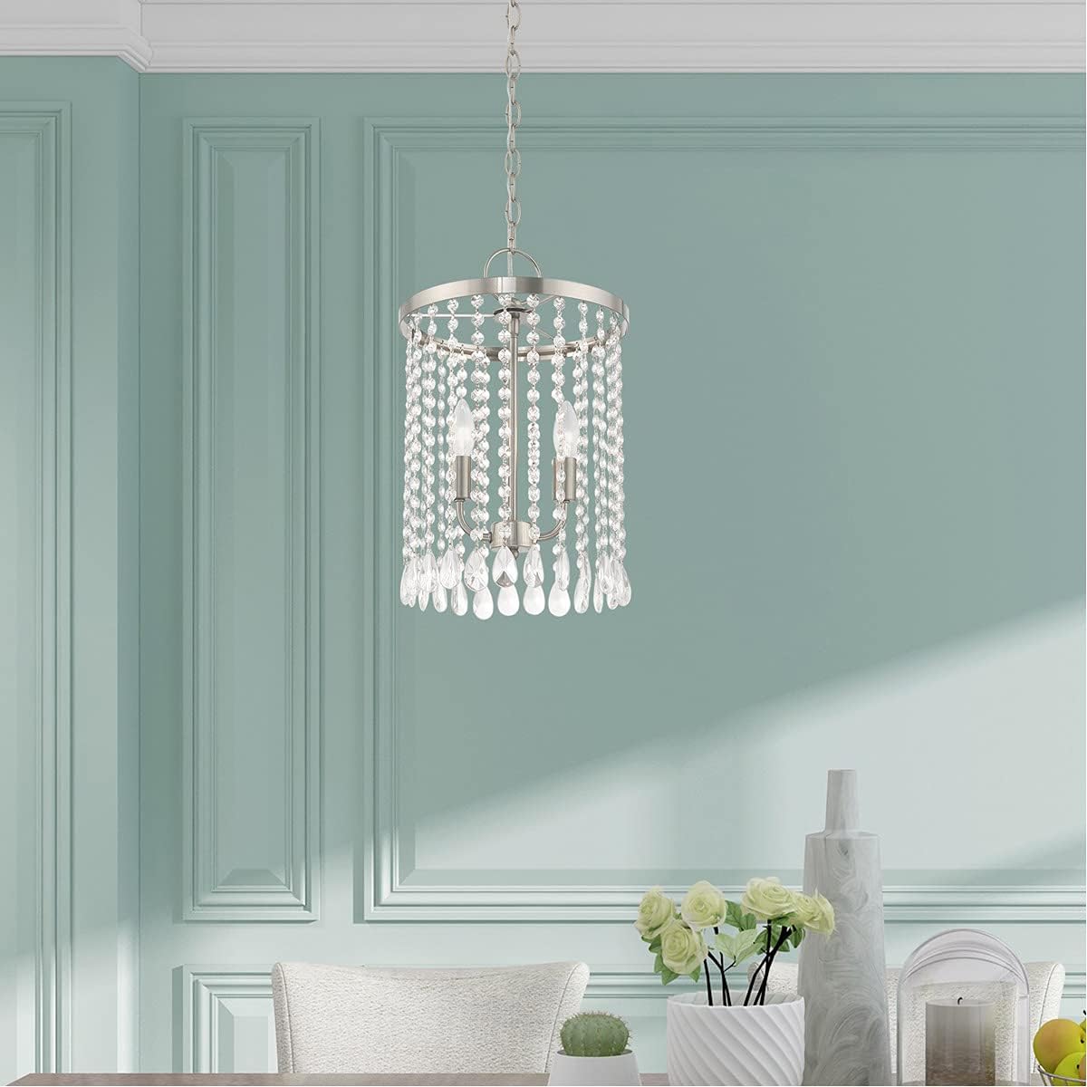 Lighting 1063-91 Neptune 3-Light Bath Light, Brushed Nickel