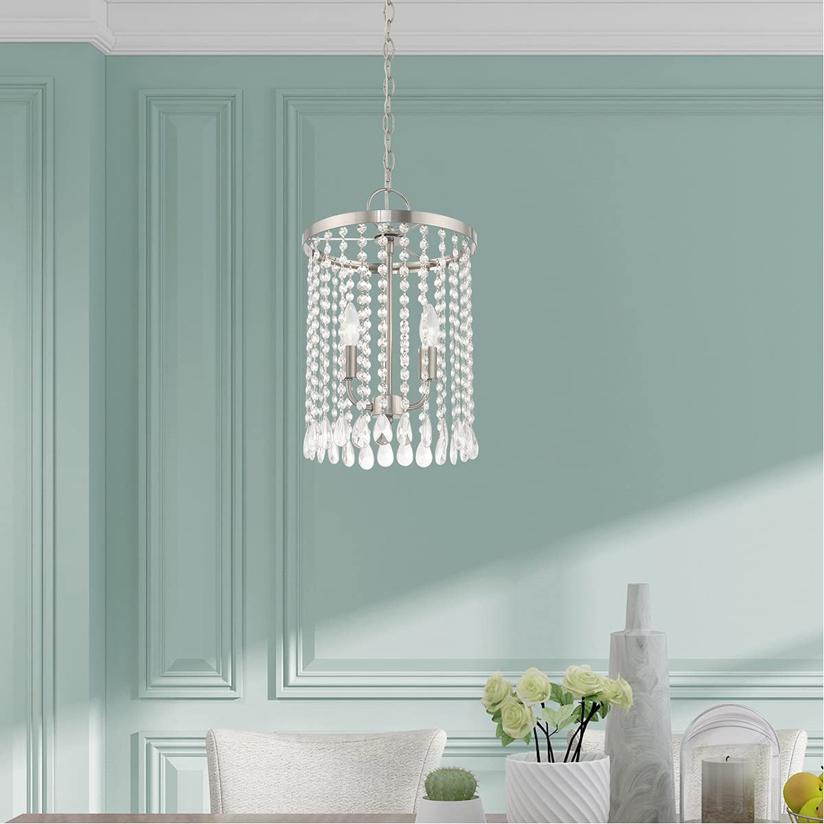 Lighting 1063-91 Neptune 3-Light Bath Light, Brushed Nickel