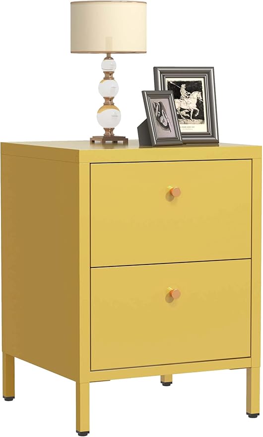 Stand Orange Nightstand Drawer End Tables