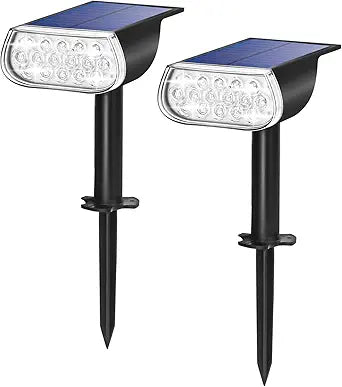 Solar Spot Lights Outdoor IP67 Waterproof Landscape Spotlights Dusk to Dawn for Yard