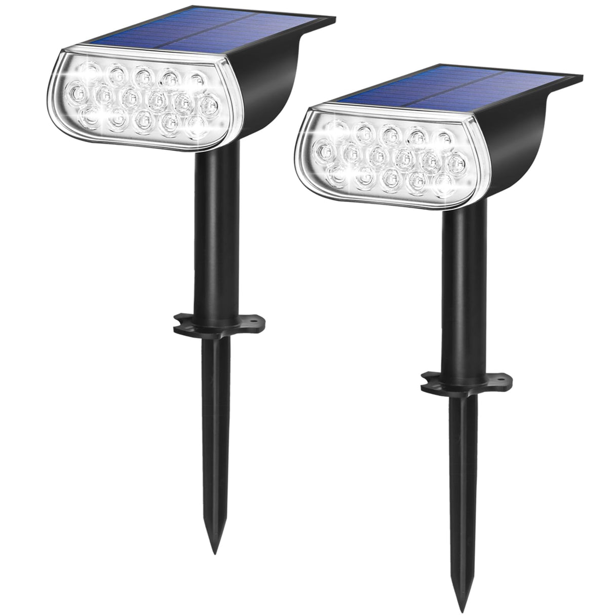 Solar Spot Lights Outdoor IP67 Waterproof Landscape Spotlights Dusk to Dawn for Yard