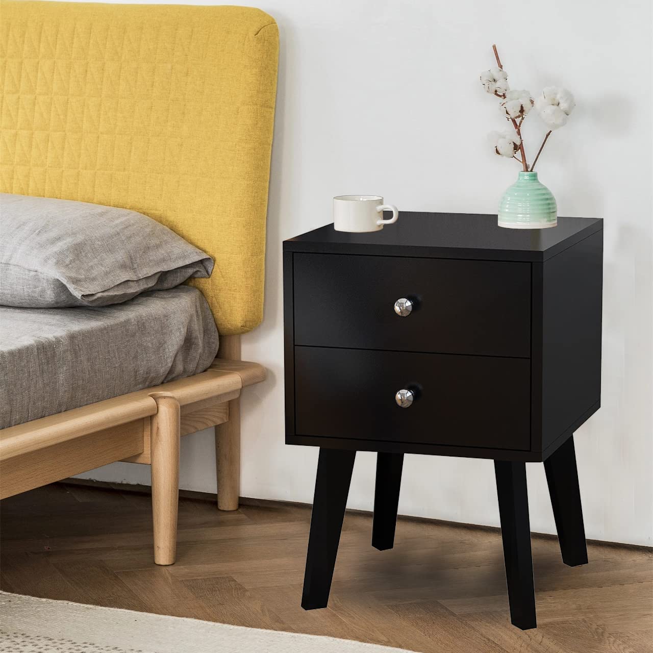 Nightstand, Modern Table, Night End Side Stand Bed Table