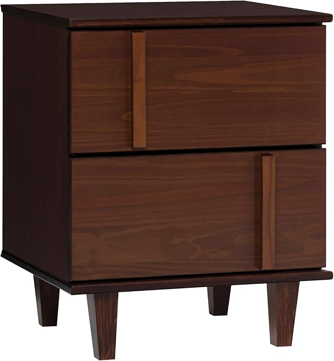 Sprague Contemporary Detailed Drawer Solid Wood Nightstand