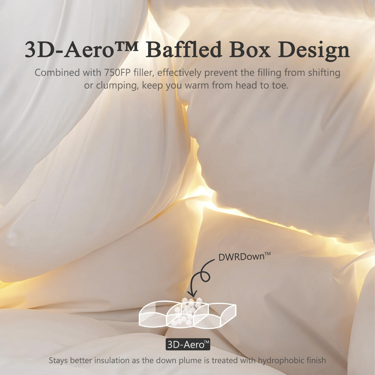 Heavyweight Feathers Down Comforter Spuer King, Ultra-Soft Egyptian Cotton Blend