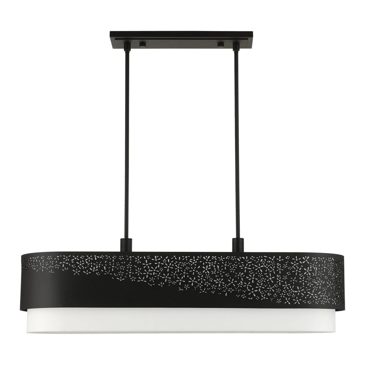 Lighting Noria 6 Light Black Linear Chandelier