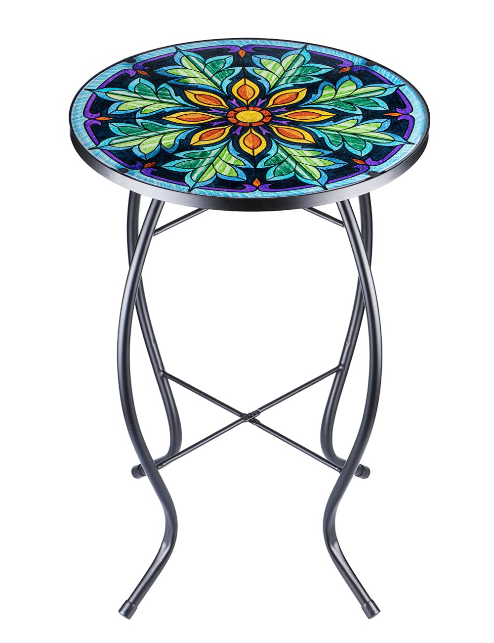 Outdoor Side Table Mosaic End Table Patio Side Table Small End Table