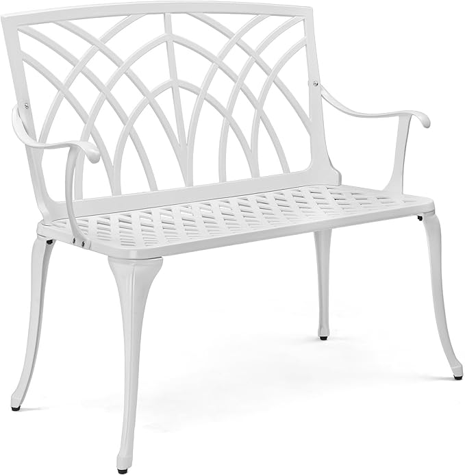 Outdoor Bench - Cast Aluminium Garden Bench