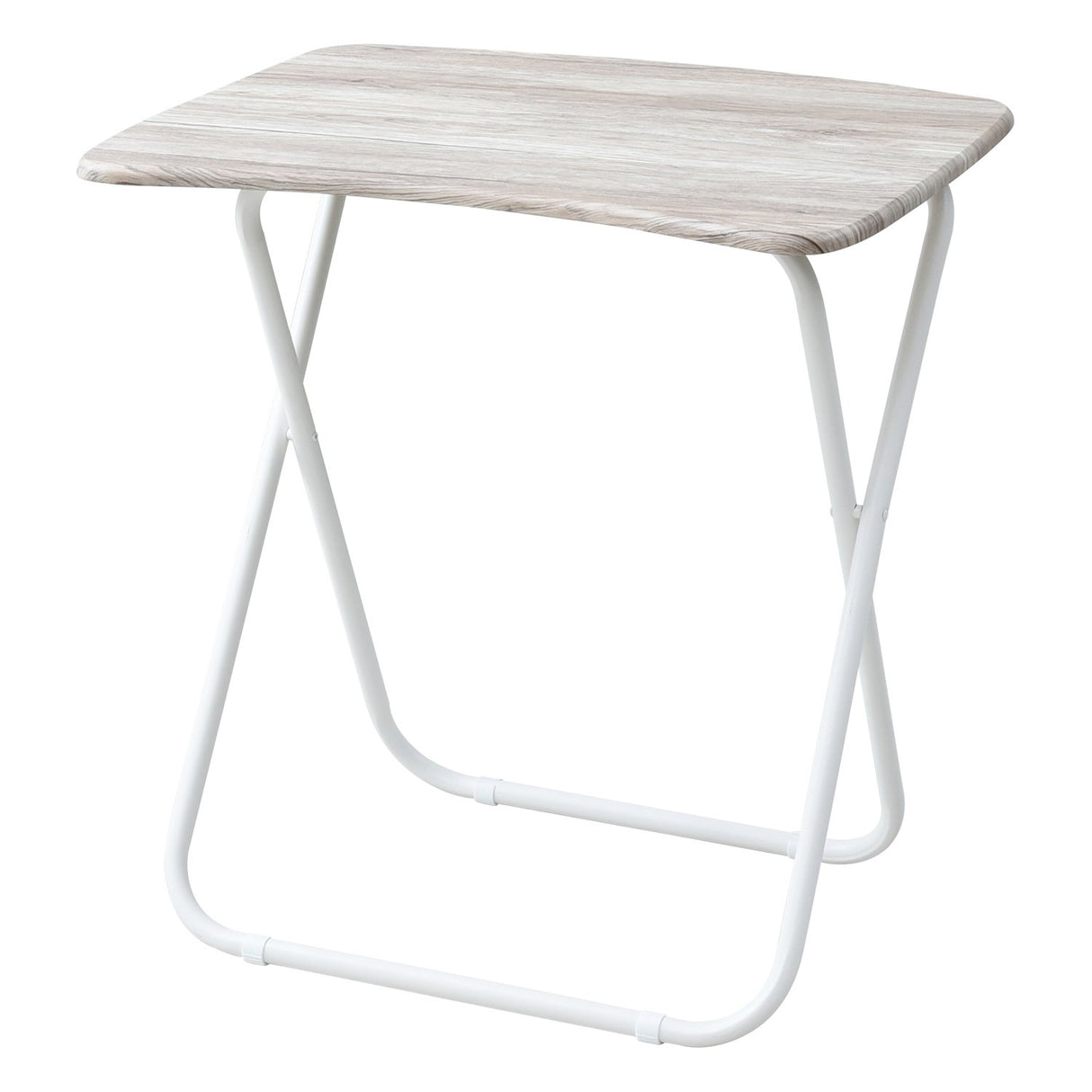 Yamazen DRK-5070 (AIV/SWH) Folding Desk, Width 27.6 x Depth 19.7 x Height 27.7 inches (70 x 50 x 70.5 cm), Compact, Rounded Corners, Anti-Slip, Finished Product, Antique Ivory/White