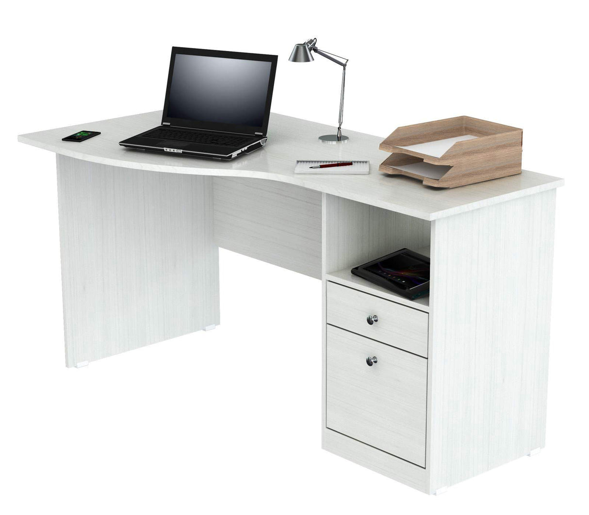 Finish Wood Curved Top Writing Desk