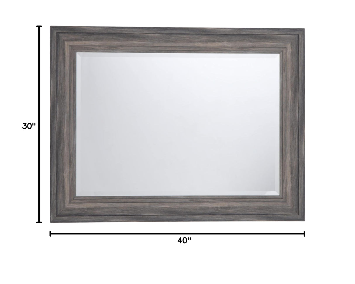Jacee Casual 40" Accent Mirror, Gray