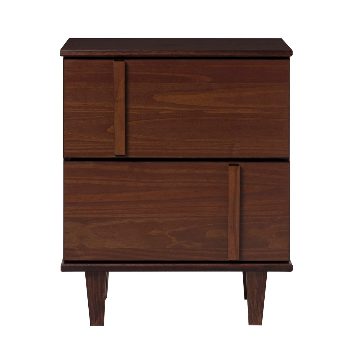 Sprague Contemporary Detailed Drawer Solid Wood Nightstand
