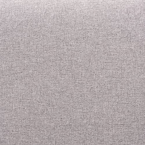 Modern Transitional Grey Fabric Upholstered and Dark Brown Finished Wood 7-Piece