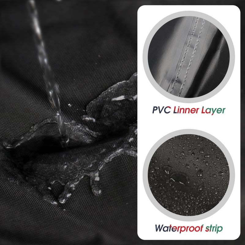 Round Patio Furniture Cover,Heavy Duty Waterproof Outdoor Table Chair Set Covers