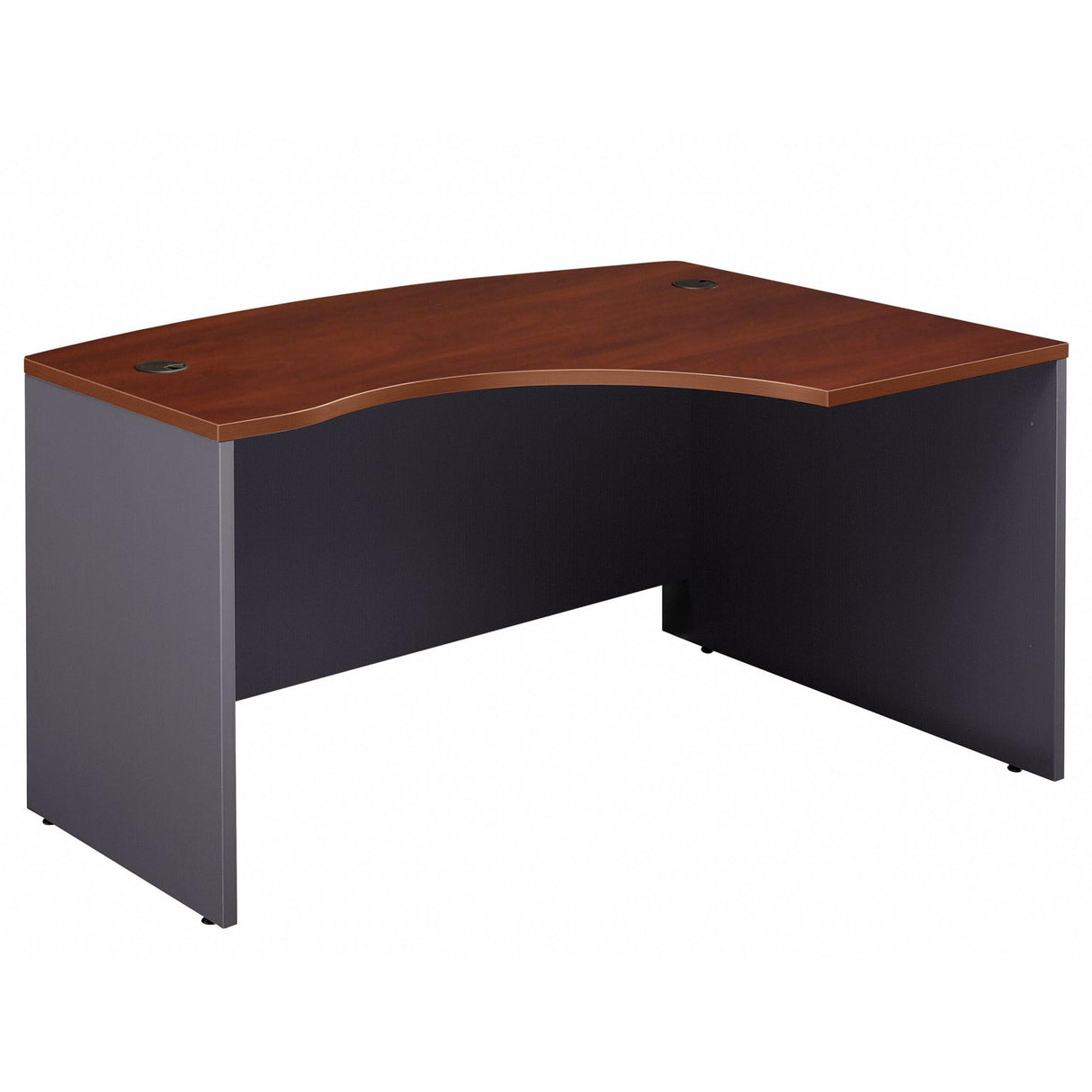 Series C Collection 60W x 43D Right Hand L-Bow Desk Shell in Hansen Cherry