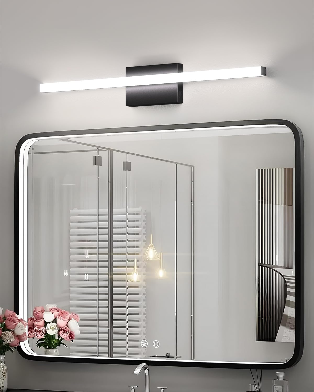 Modern LED Bathroom Vanity Light Bar 24in, 24w 2000LM, 5CCT Dimmable Lights